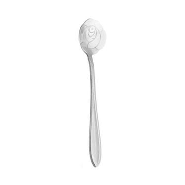 Imagem de Conjunto de Colheres Flor Aço Inoxidável 410 Sobremesa Talheres Criativos para Chá Café Sorvete Fruta Mel Bolo Colher Multipropósito Corrosão Espelhamento Tableware Festivais Festas
