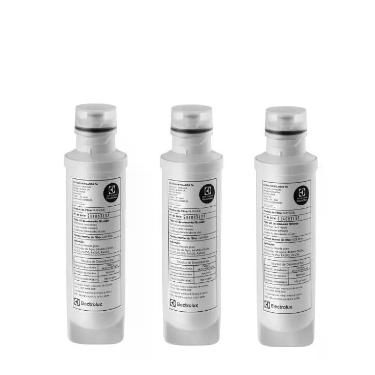 Imagem de Kit Filtro/Refil Original de Água para Purificador Electrolux PA10N PA20G PA25G PA30G PA40G - 3 unidades Kit Filtro/Refil Original de Água para Purificador Electrolux - 3 unidades