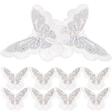 Imagem de Didiseaon 10 Peças De Ferro Borboleta Em Remendos Cocar Decorativo De Organza Borboleta Para Reparo De Roupas Jaquetas E Mochilas