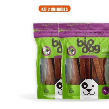 Imagem de Kit 2 Petiscos Cães Biodog Sensitive 100g Cada Pato e Cordeiro Hipoale