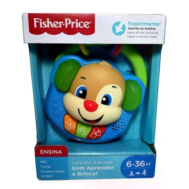 Imagem de Brinquedo Para Bebê Aprender E Brincar Cachorrinho Luz E Som Auxilia D