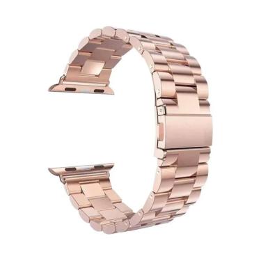 Imagem de Pulseira De Metal Em Aço Inoxidável Para Apple Watch 46mm 42mm 44mm 40