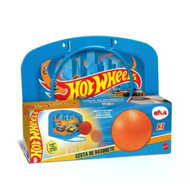 Imagem de Cesta de Basquete Hot Wheels Brinquedo Infantil Elka - 1327
