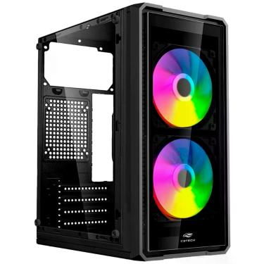Imagem de Gabinete Gamer C3tech Mt-g41bk, Lateral Em Vidro, Micro Atx - Preto