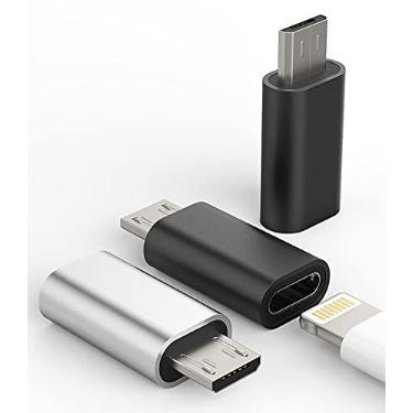 Imagem de Pacote com 3, compatível com adaptador Lightning fêmea para micro USB macho para Apple compatível com iPhone 7 8 Plus x xr xs 11 12Mini pro para conector de alimentação para Ipad Samsung Galaxy S7 S6 Edge, Nexus 5, LG Converter