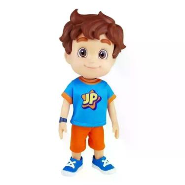 Imagem de Boneco de Vinil Articulado Maria Clara e Jp com Estímulo à Imaginação e Criatividade Branco Baby Brink 23CM