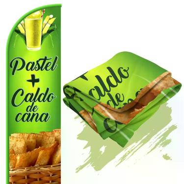Imagem de Bandeira para Wind Banner (só tecido) Pastel + Caldo Cana - Fadrix