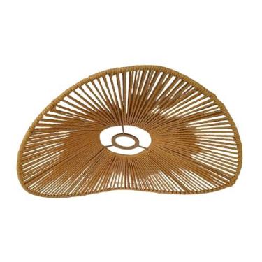 Imagem de Whtkoph Abajur de Corda Trançada à Mão, Estilo Boho, Abajur de Mesa, Abajur Pendente para Café, Sala de Estar, Restaurante, Casa de Campo