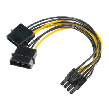 Imagem de Cabo Adaptador Energia 4 Pinos Molex para VGA 8 Pinos - Akasa AK-CBPW20-15
