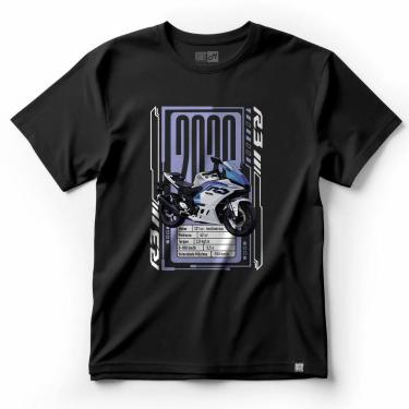 Imagem de Camiseta 100% Algodão Moto R3 Speed GP Racer Premium - The Route, Pret