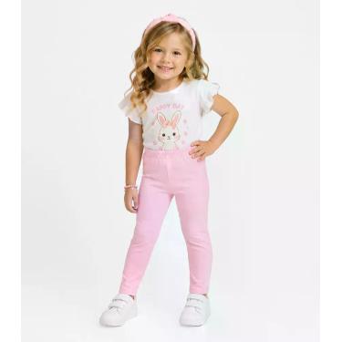 Imagem de Legging Infantil Feminina Select Rosa, 6, Rosa