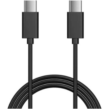 Imagem de Kit com 2 Cabos USB-C para USB-C 1 Metro (3.1A) - Carregamento Rápido Power Delivery (PD) e Transferência de Dados Veloz - Premium, compativel com Samsung e Dispositivos Tipo-C. Preto ou Branco