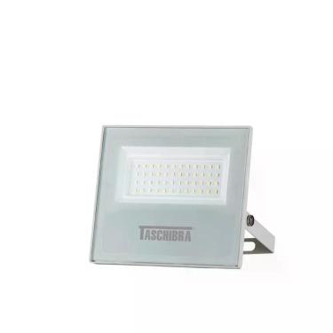 Imagem de Refletor Tr Led 50w Slim Branco - Taschibra Verde