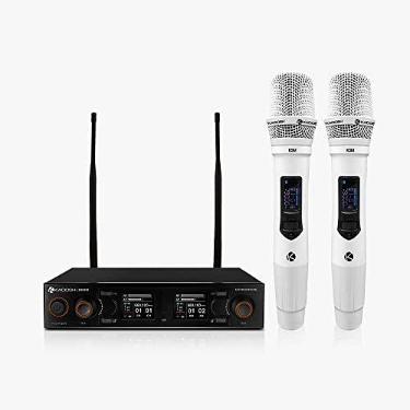 Imagem de Microfone Sem Fio Kadosh Sem Fio K-502 Branco Recarregável