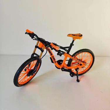 Imagem de Miniatura Bicicleta Metal Downhill Com Pezinho Roda Giro 19cm - - MSB