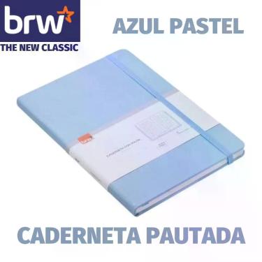 Imagem de Caderneta Pautada BRW Capa Dura A5 80 Folhas 80g/m² Vintage e Tom Past