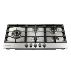 Cooktop 5 Bocas Electrolux à Gás Experience Inox Semi Profissional (KE9DX) Bivolt