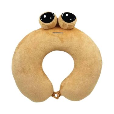 Imagem de Travesseiro de Pelúcia Kawaii Anime Pou 22cm - Brinquedo Macio, Limpar