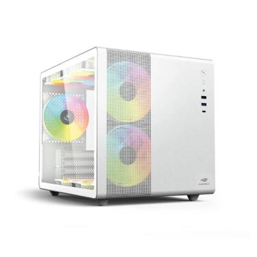 Imagem de Gabinete Gamer C3Tech Aquarius Branco - Lateral em Vidro Temperado - U