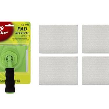 Imagem de Pad para pintura recorte acabamento com cabo + 4 refils 2035 condor