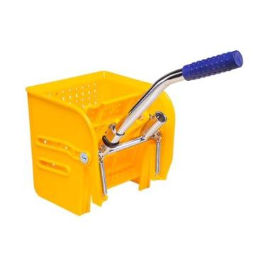 Imagem de Perfect Pro, Balde Espremedor Compacto, Capacidade 20 Litros, Para Lavagem e Drenagem, Com Divisor de Águas - Amarelo