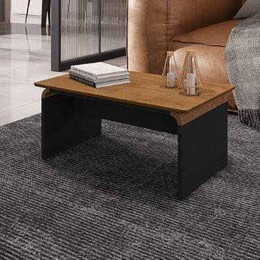 Imagem de Mesa de Centro Sala de Estar Lilibeth Cor: Naturale/Preto Fosco