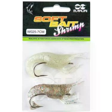 Imagem de Isca Soft Maruri Camarão W025 7cm - 2pçs