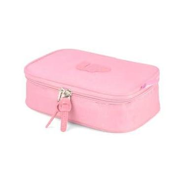Imagem de Estojo Escolar Feminino Liso 100 Pens Up4You Ref.46507 (Rosa)