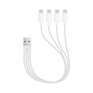 Imagem de Cabo Divisor Universal 6 Em 1 Micro USB Tipo C Para iPhone Android Sam