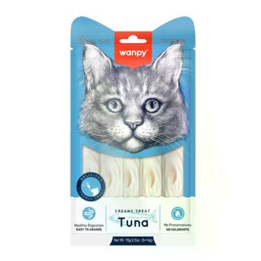 Imagem de Petisco Cremoso para Gatos Sabor Atum 14g Wanpy