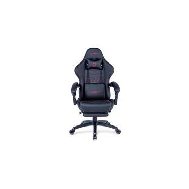 Imagem de Cadeira Gamer Husky Tempest 700, Até 145kg, Almofadas, Reclinável 150º, PU, Descanso para Pés, Preta e Vermelha - HCG700PTVR