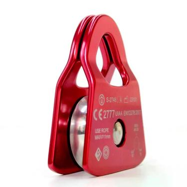 Imagem de Polia Oscilante 30kn Rolamentada Light Base Chata Usclimb Corda De Até 11mm Ce Uiaa