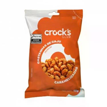 Imagem de Castanha de Caju Premium Crock's Club Caramelizadas 40g