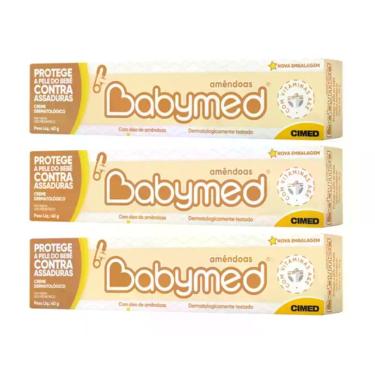 Imagem de Kit Com 03 Babymed Amêndoas Pomada Para Assadura 40g Cada Cimed