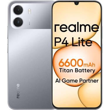 Imagem de Realme P4 Lite 4G Global 4GB RAM 256GB Cinza, 256GB, Cinza