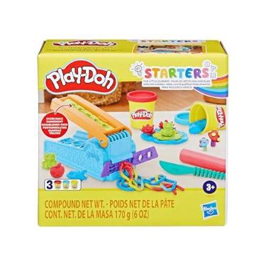 Imagem de Play-Doh, Massinha de Modelar Infantil, Kit Inicial Fábrica Divertida - Conjunto de Brinquedo com Acessórios e 3 Potes - A partir de 3 Anos