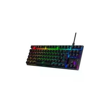Imagem de Teclado Mecânico Gamer HyperX Alloy Origins Core, RGB, Switch HyperX Red, USB Tipo-C, ABNT2, Preto - 4P5P3A2#AC4