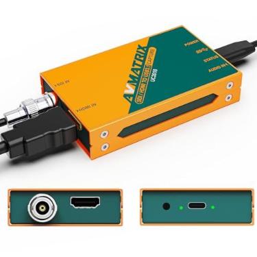 Imagem de Avmatrix Placa de captura externa de vídeo SDI/HDMI para USB3.0 para streaming, não comprimido (YUY2) 1080P60 Plug and Play para Church Live Streaming Tele-Conference Tele-Education (UC2018-K)