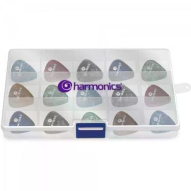 Imagem de Kit de Palhetas Harmonics com 200 Unidades Sortidas em Celulóide