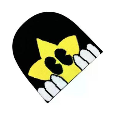 Imagem de Gorro De Lã Tricotado Estampado Y2K Unissex, Acessórios De Moda Hip Ho