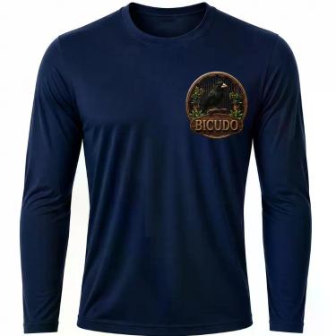 Imagem de Camisa Uv +50 Pássaro Bicudo - Proteção Solar cor:Azul MarinhoTamanho: