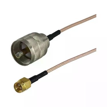 Imagem de Cabo Coaxial RF UHF RG316 RG58 PL259 SO239 Para SMA Macho Fêmea Com Co