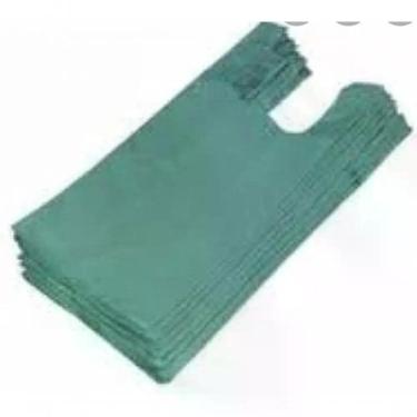 Imagem de Sacola Plástica Reciclada Sacola Reciclada 30x40 para Embalar Produtos Pacote 5 kg Verde Higipack
