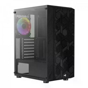 Imagem de Gabinete Gamer Aerocool Hive Preto Rgb Lateral Vidro