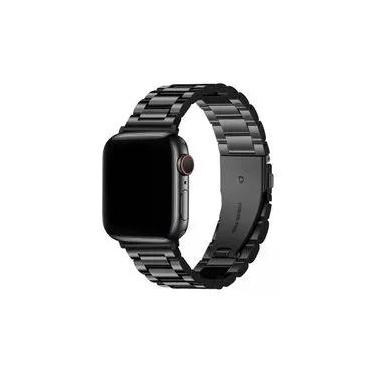Imagem de Pulseira para Apple Watch 42 / 44 / 45 / 46 / 49 MM - Metal Armor - Preta - Gshield