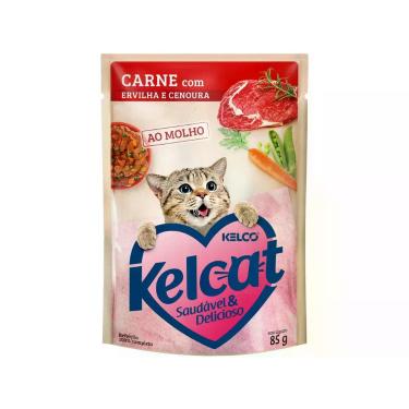 Imagem de Kelcat Sachet Carne com ervilha e cenoura - 85g - Kelco