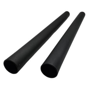 Imagem de Kit 2un Tubo Extensor Prolongador Reto Plástico Preto Compatível com Aspirador Electrolux Easy2