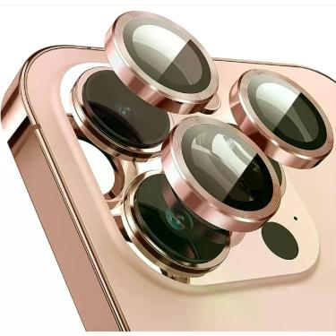 Imagem de Kit Película Lente Câmera Lisa Ou Brilho Diamante Compatível Com iphon