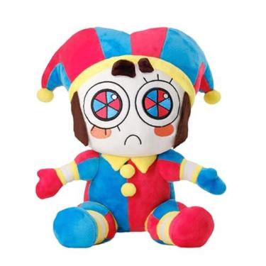 Imagem de Pomni & Ja-x Plush, boneco periférico de animação de sucesso, boneca periférica de papel da série incrível, pelúcia engraçada de palhaço, coringa, coelhinho, kawaii, decoração de casa, brinquedos de