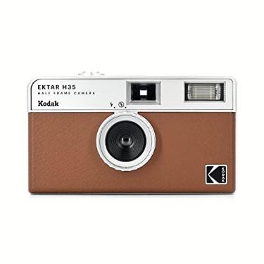 Imagem de KODAK EKTAR H35 Câmera de filme de Meio Quadro, 35 mm, reutilizável, sem foco, Leve, fácil de usar (filme e pilhas AAA não estão incluídas) - Brown